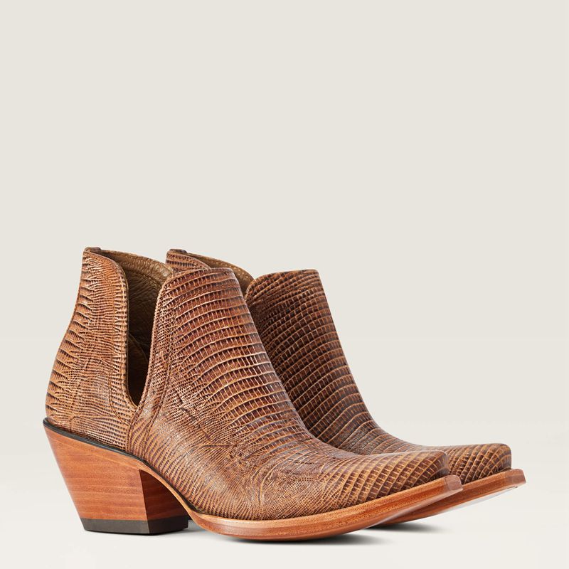 Brown Lizard Print Ariat Dixon Bootie | 83WNQJCUL