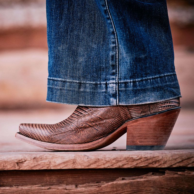 Brown Lizard Print Ariat Dixon Bootie | 83WNQJCUL