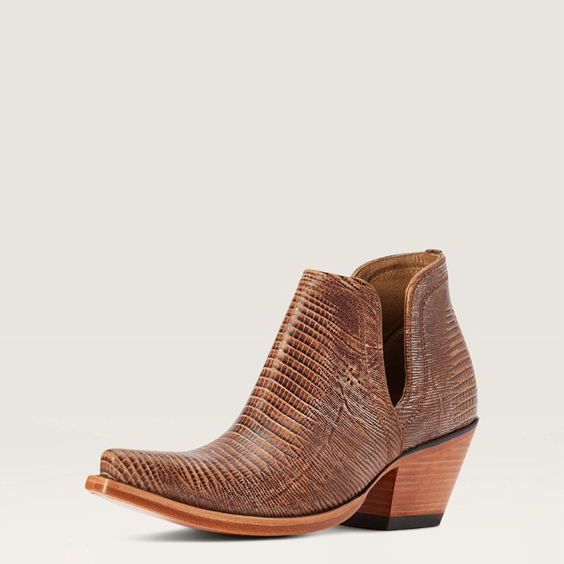 Brown Lizard Print Ariat Dixon Bootie | 83WNQJCUL