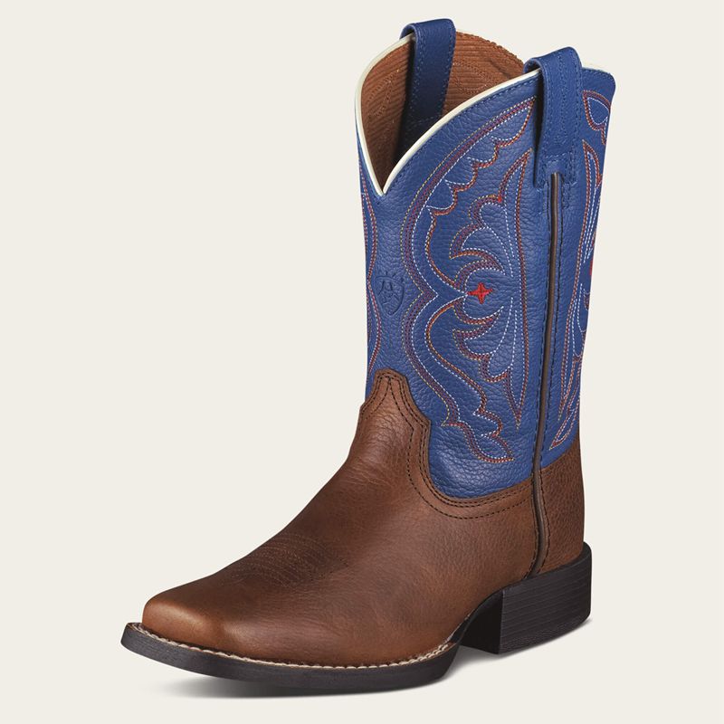 Brown Oiled Rowdy Ariat Bk Quickdraw Western Boot | 43AORQDPW