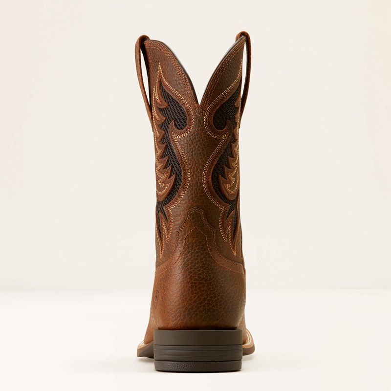 Brown Oiled Rowdy Ariat Cowpuncher Venttek Cowboy Boot | 07OTXSMEP