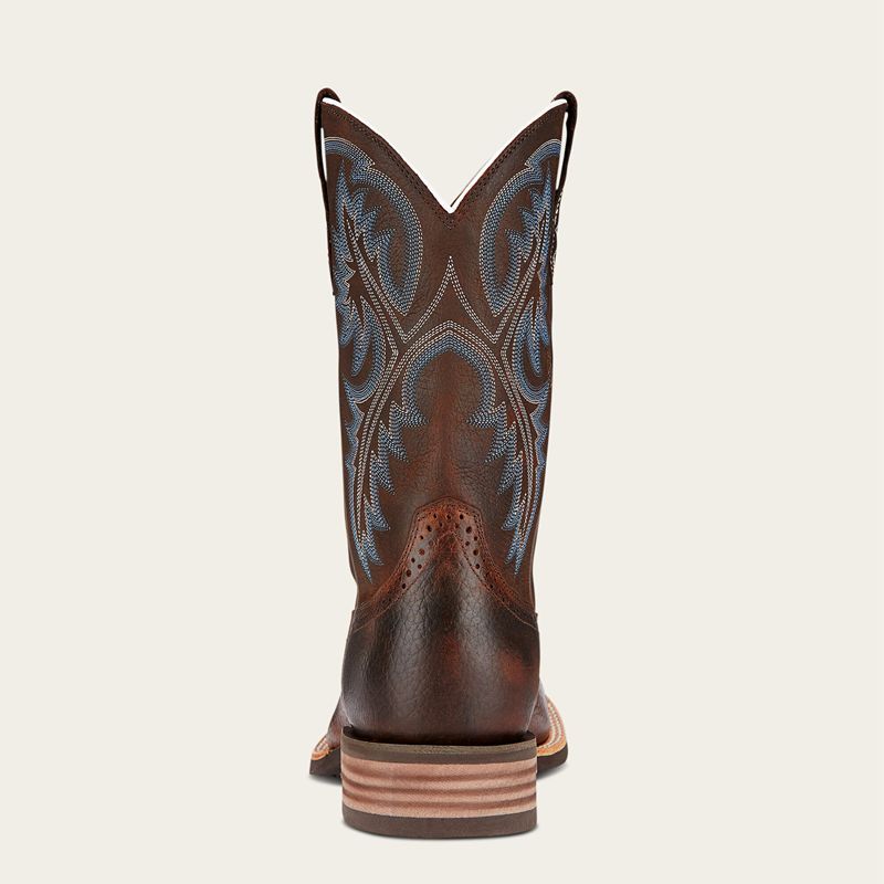 Brown Oiled Rowdy Ariat Quickdraw Western Boot | 18TAILQNC