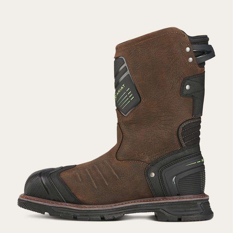 Bruin Brown Ariat Catalyst Vx Work Wide Square Toe Waterproof Composite Toe Work Boot | 45THINWPQ