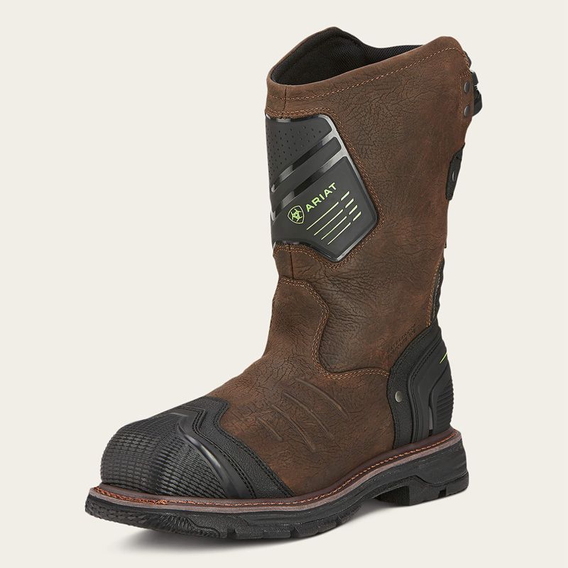 Bruin Brown Ariat Catalyst Vx Work Wide Square Toe Waterproof Composite Toe Work Boot | 45THINWPQ