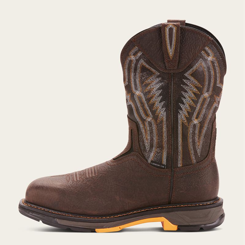 Bruin Brown Ariat Workhog Xt Dare Carbon Toe Work Boot | 94AKSLEHR