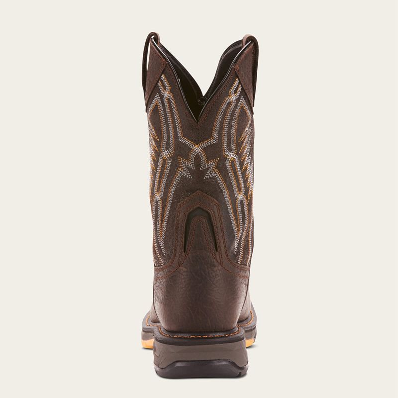 Bruin Brown Ariat Workhog Xt Dare Carbon Toe Work Boot | 94AKSLEHR