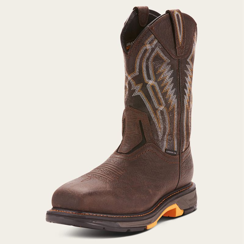 Bruin Brown Ariat Workhog Xt Dare Carbon Toe Work Boot | 94AKSLEHR