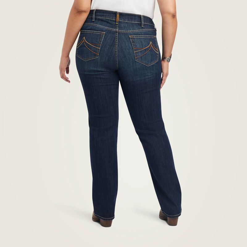 Burbank Ariat R.E.A.L. Mid Rise Octavia Straight Jean | 82LKSECRM