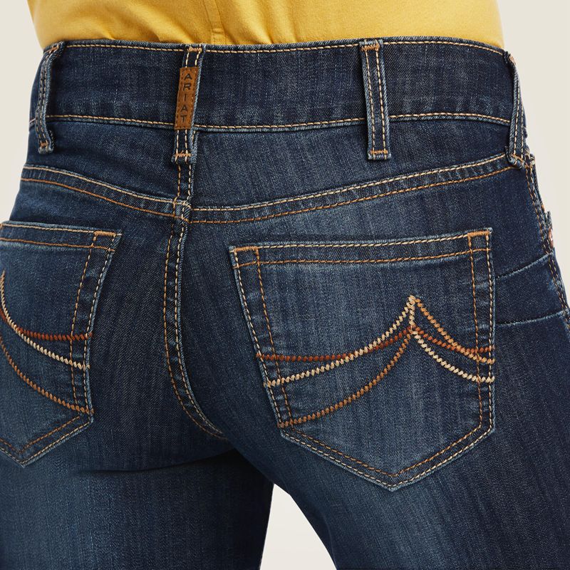 Burbank Ariat R.E.A.L. Mid Rise Octavia Straight Jean | 82LKSECRM