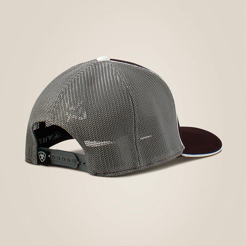 Burgundy Ariat Large Logo Patch Cap | 06TGRXISY