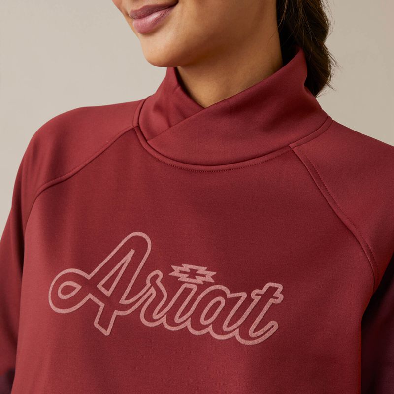 Burnt Russet Ariat Tek Crossover Sweatshirt | 61MNDTOGQ