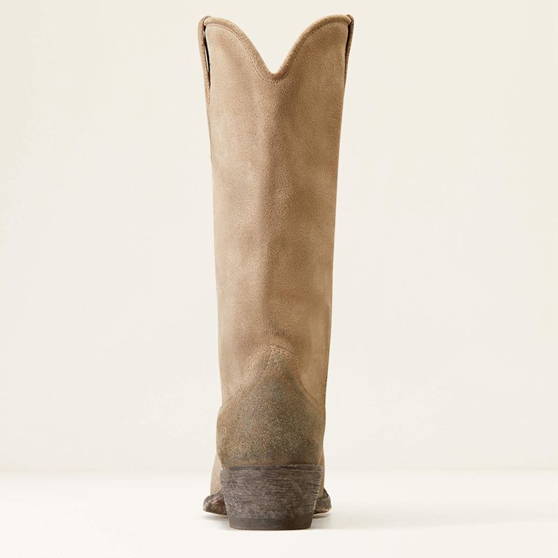 Burnt Taupe Suede Ariat Memphis Western Boot | 07DHYNCPG