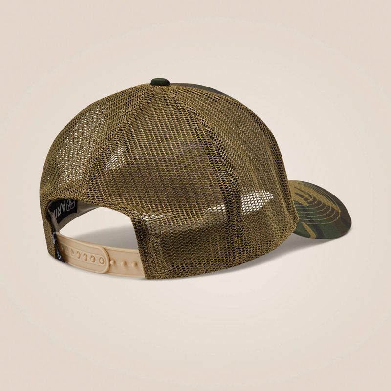 Camo Ariat Flag Patch Cap | 04VMATQOX