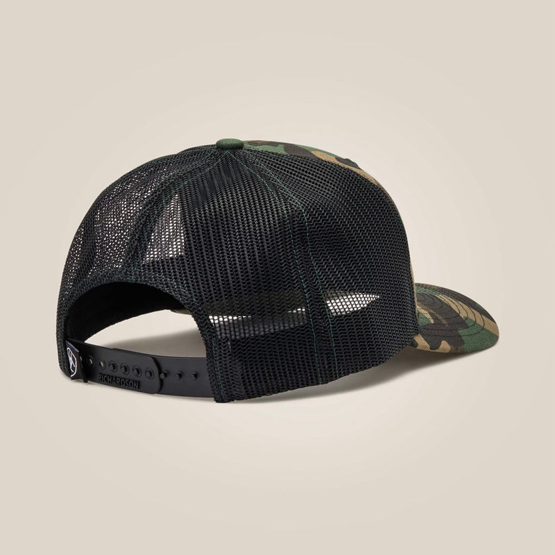 Camo Ariat Flag Patch Cap | 61MRVIJZC