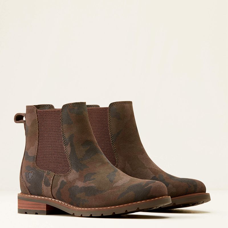 Camo Suede Ariat Wexford Chelsea Boot | 53MWVKOXR