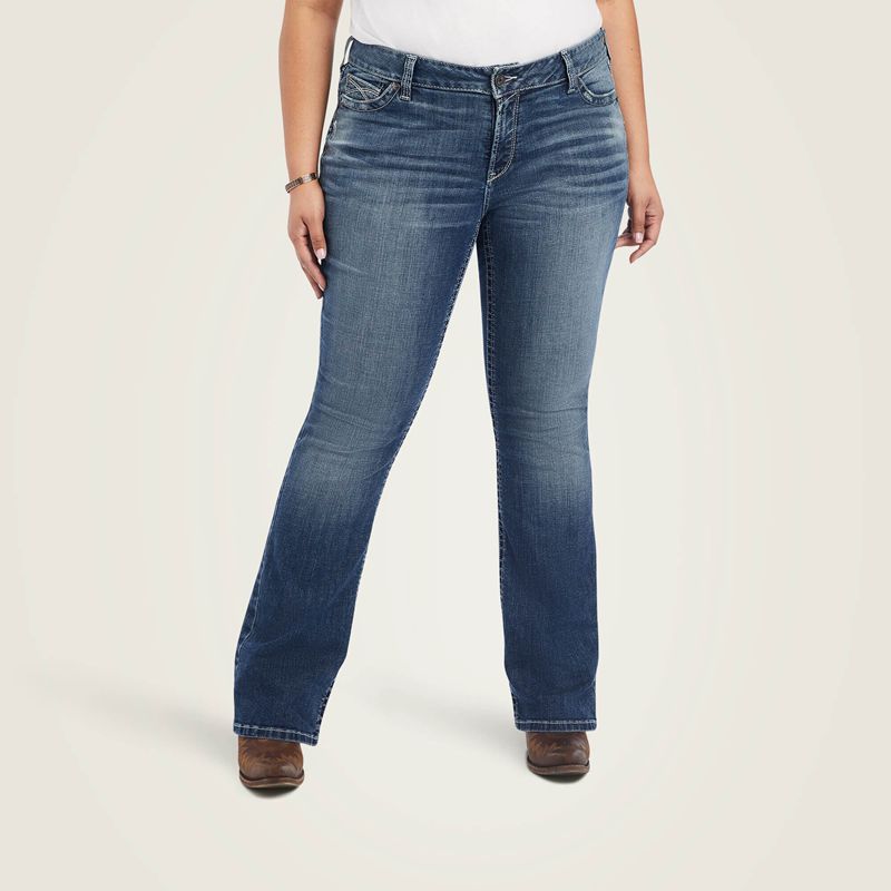 Canadian Ariat R.E.A.L. Mid Rise Raquel Boot Cut Jean | 79IKMWFAG