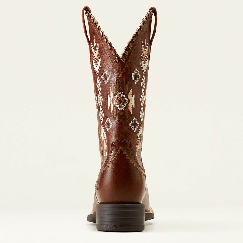 Canyon Tan Ariat Round Up Skyler Western Boot | 98UMTFNSL