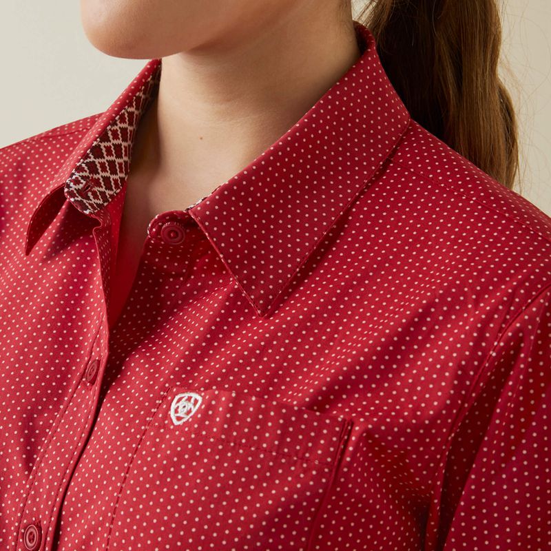 Cardinal Dot Ariat Kirby Stretch Shirt | 72LRIMQNO