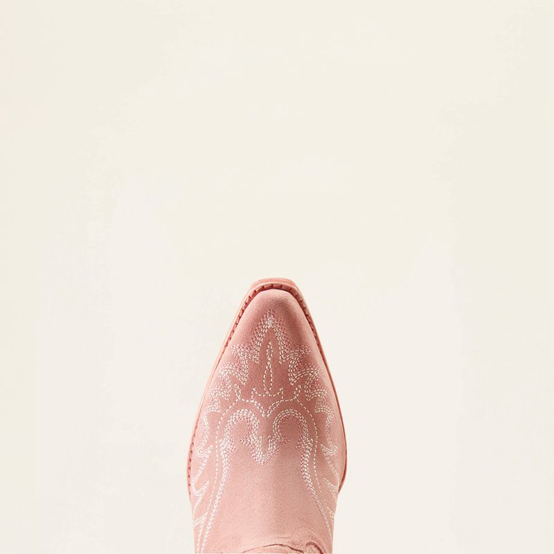 Carnation Pink Suede Ariat Chandler Western Boot | 43IRDBNVA