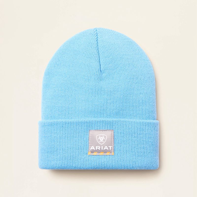 Carolina Blue Ariat Rebar Beanie | 78RXPJIOV