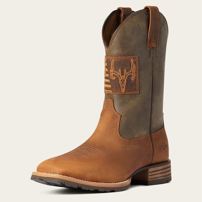 Casper Brown Ariat Hybrid Patriot Country Western Boot | 24ENYDFLB