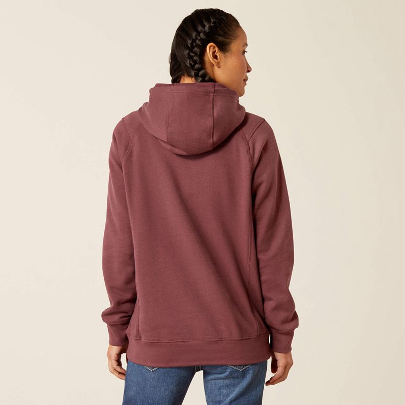 Catawba Grape Ariat Fr Rev Pullover Hoodie | 10ODHJQSN