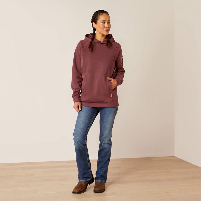 Catawba Grape Ariat Fr Rev Pullover Hoodie | 10ODHJQSN