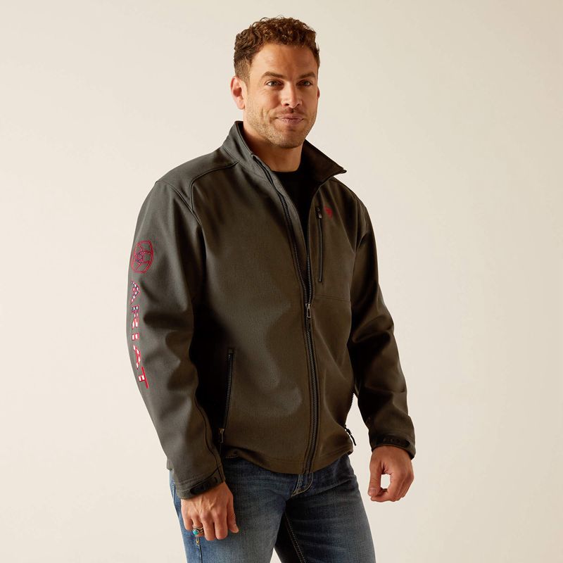 Char/Americana Ariat Logo 2.0 Softshell Jacket | 23GFPEQNW