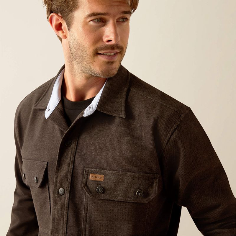 Charcoal Ariat Branford Shirt | 65MOIRVCW