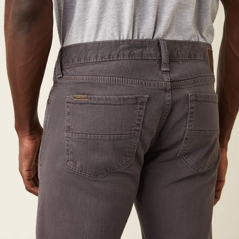 Charcoal Ariat M7 Grizzly Straight Jean | 58DARHFIX