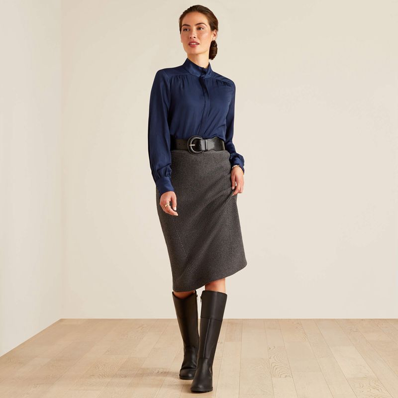 Charcoal Ariat Malvern Skirt | 61IPSVLCN