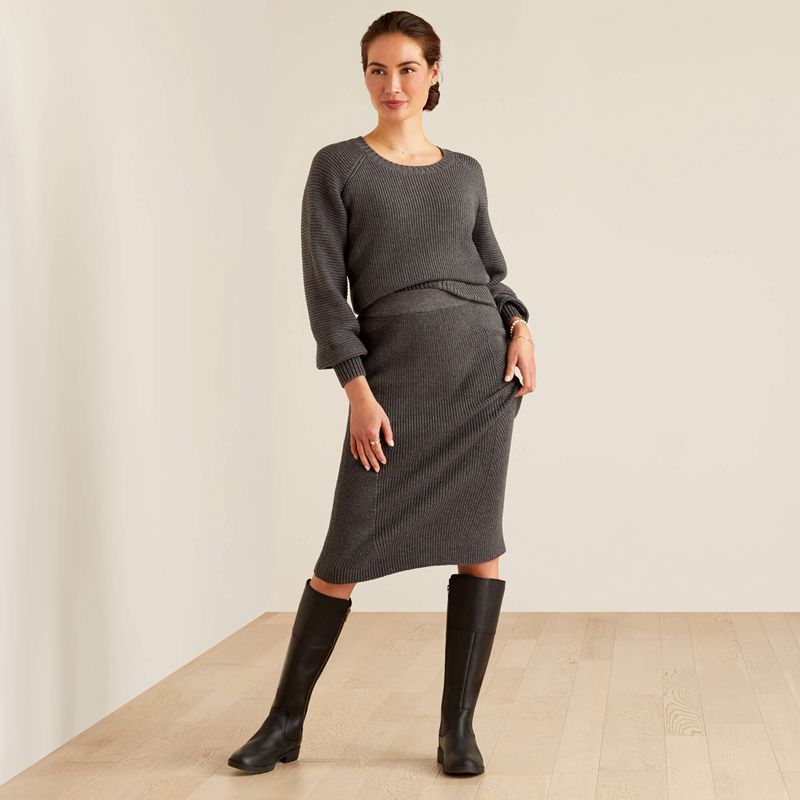 Charcoal Ariat Malvern Skirt | 61IPSVLCN