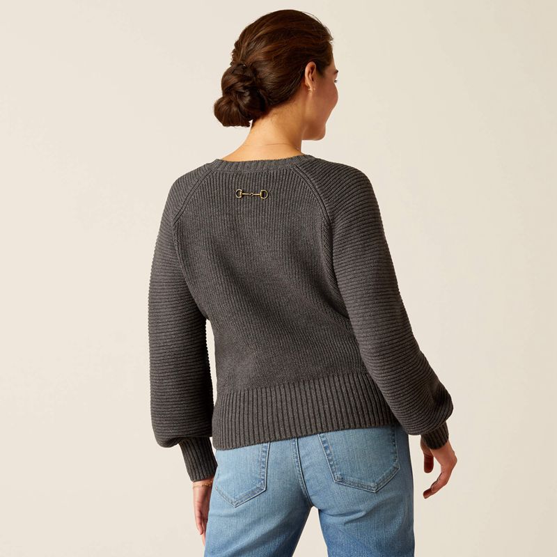 Charcoal Ariat Malvern Sweater | 02RLQKZYE