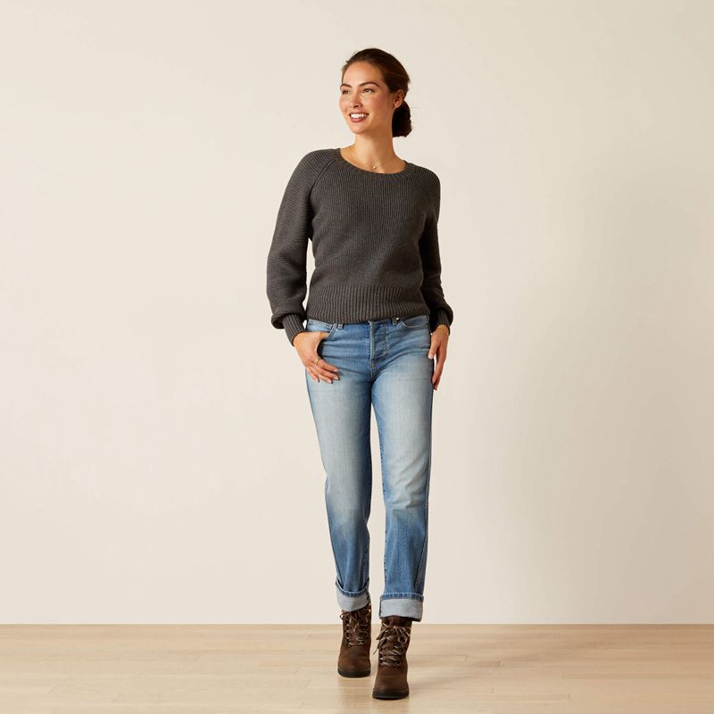 Charcoal Ariat Malvern Sweater | 02RLQKZYE