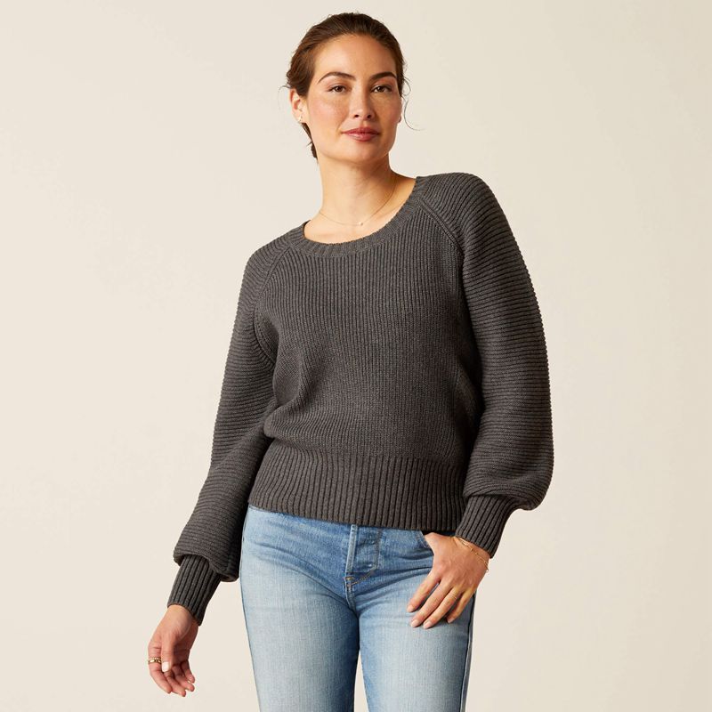 Charcoal Ariat Malvern Sweater | 02RLQKZYE