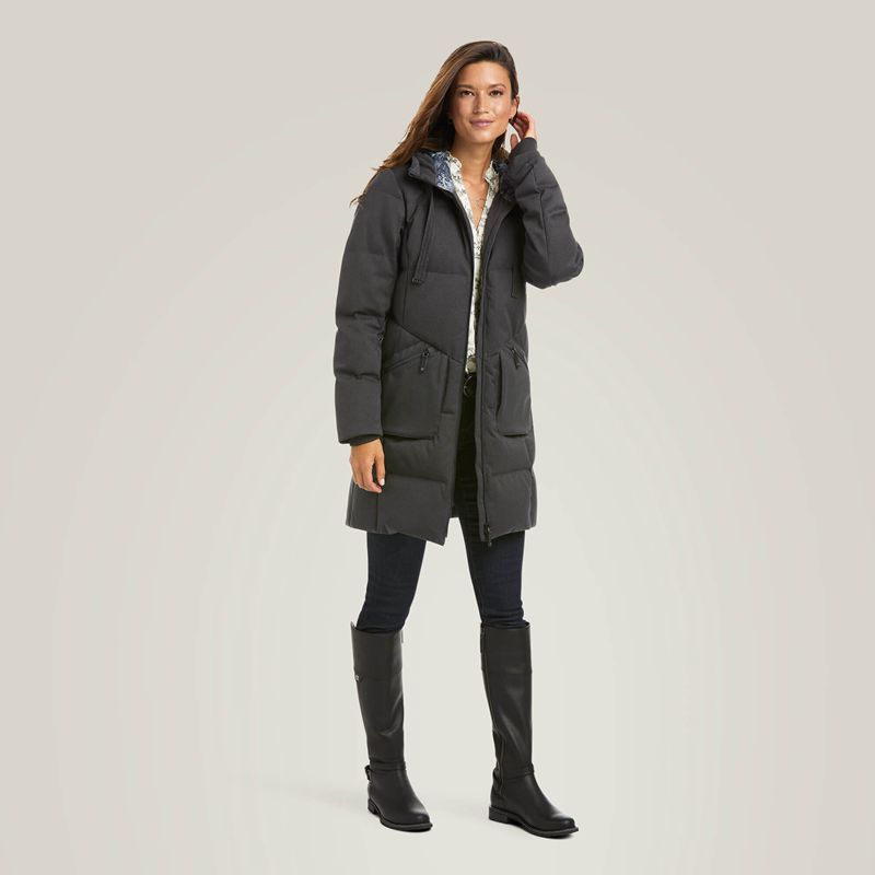 Charcoal Ariat Menlo Down Jacket | 54AJTKHZY