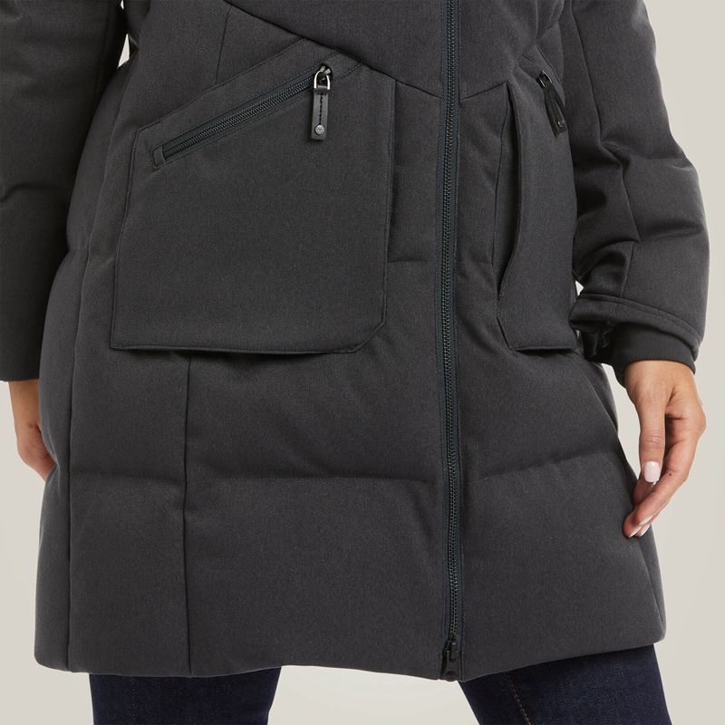 Charcoal Ariat Menlo Down Jacket | 54AJTKHZY