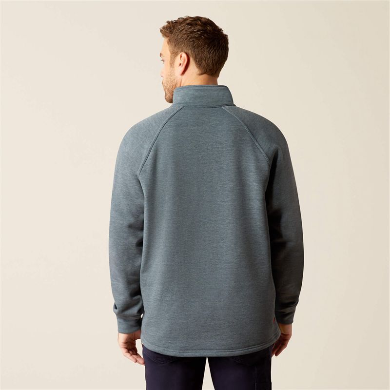 Charcoal Grey Ariat Fr Primo Fleece 2.0 1/4 Zip Sweater | 18WCHKLTS