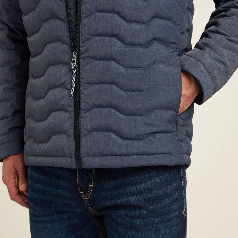 Charcoal Heather Ariat Ideal Down Jacket | 07KSXBHYD