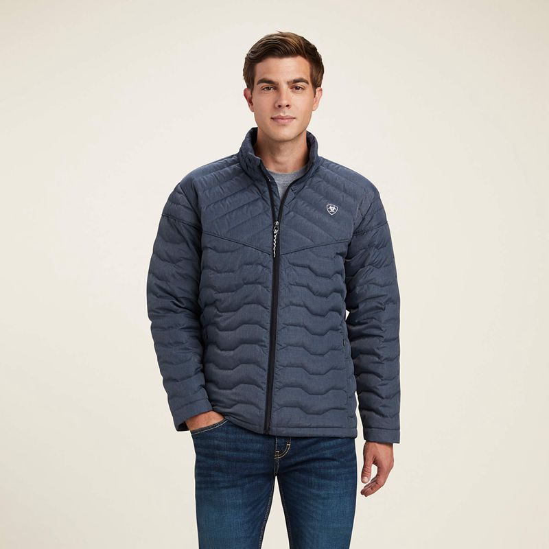 Charcoal Heather Ariat Ideal Down Jacket | 07KSXBHYD