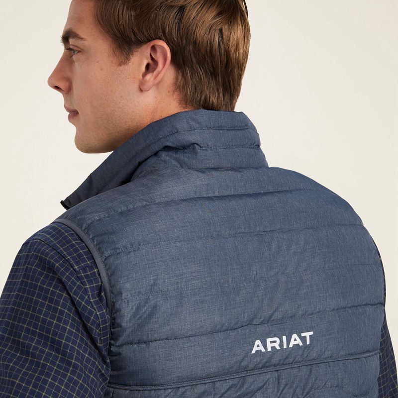 Charcoal Heather Ariat Ideal Down Vest | 09DABHEQI