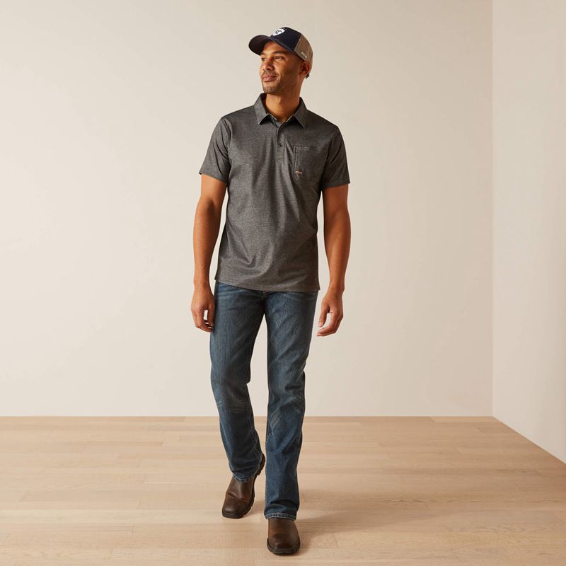 Charcoal Heather Ariat Rebar Foreman | 16EBDTGHN