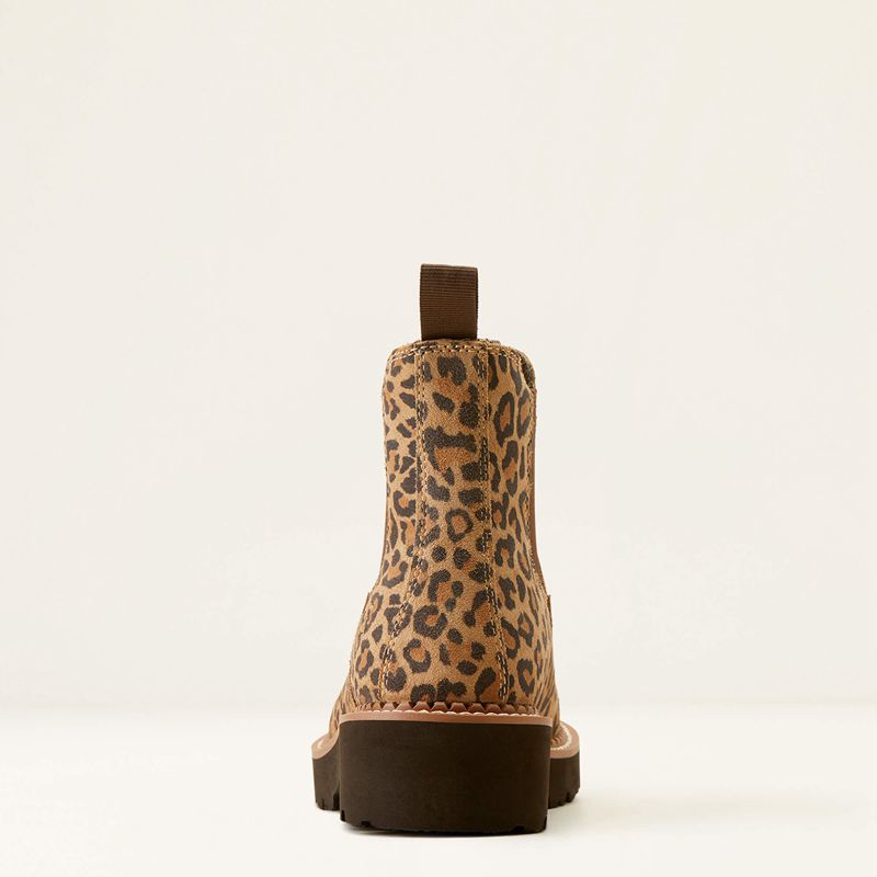 Cheetah/Chocolate Ariat Fatbaby Chelsea Western Boot | 45PCHEWXO