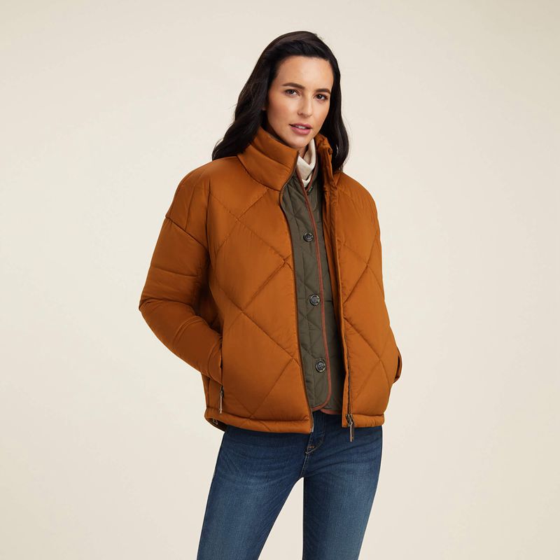 Chestnut Ariat Adena Insulated Jacket | 94QHCEWAM