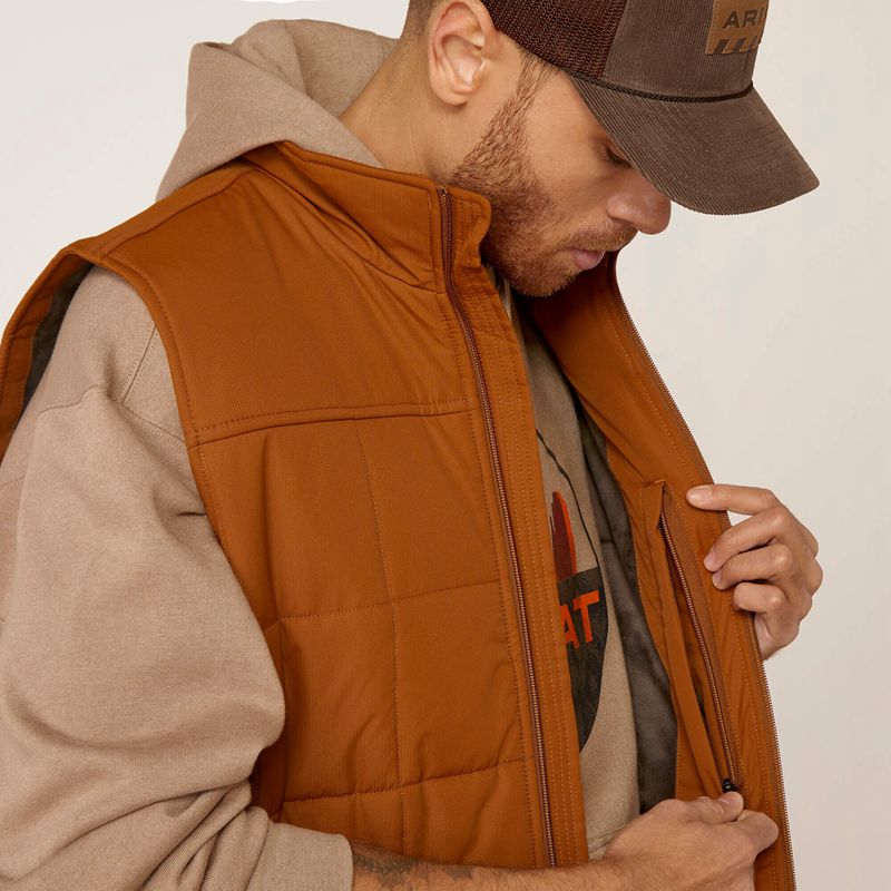 Chestnut Ariat Crius Insulated Vest | 27BOVLYPH