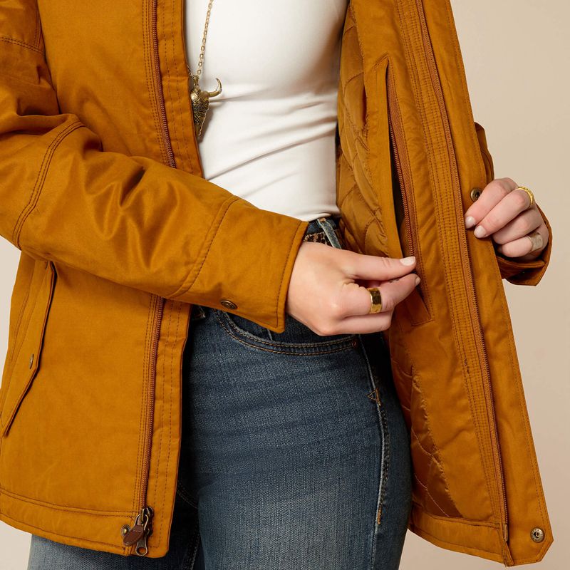 Chestnut Ariat Grizzly Insulated Jacket | 85QOGEXNW