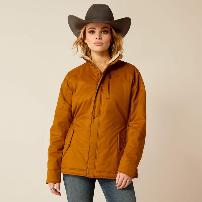 Chestnut Ariat Grizzly Insulated Jacket | 85QOGEXNW