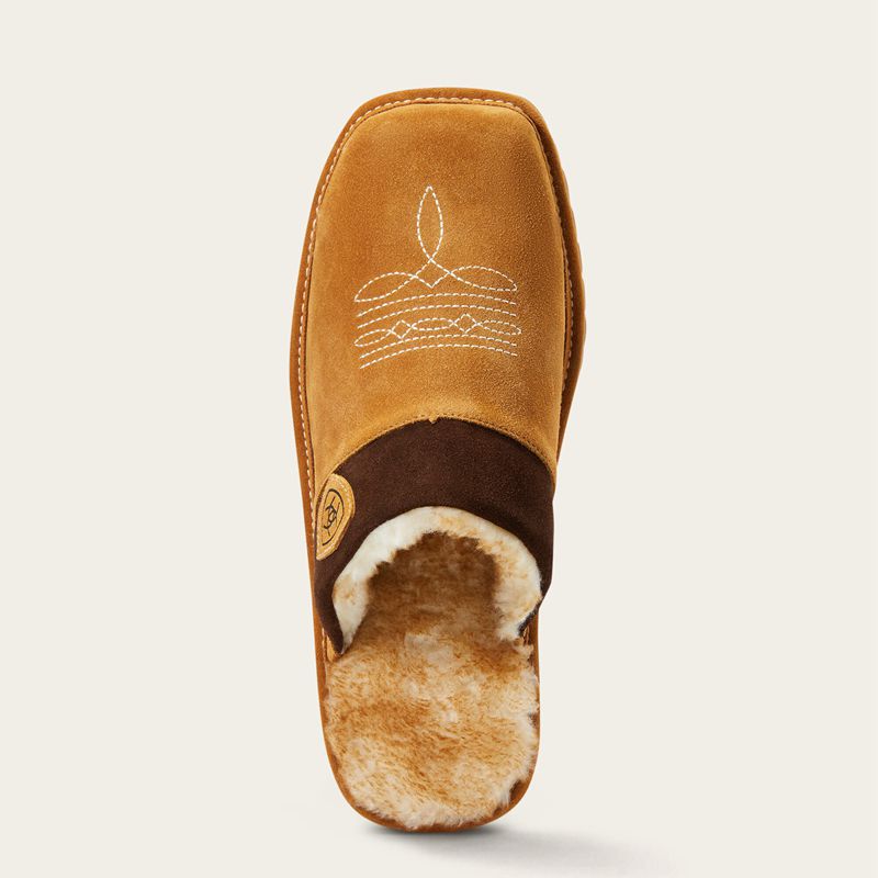 Chestnut Ariat Silversmith Square Toe Slipper | 70UAPENWQ