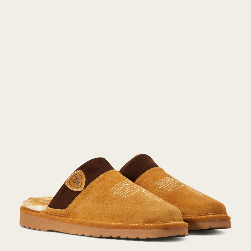 Chestnut Ariat Silversmith Square Toe Slipper | 70UAPENWQ