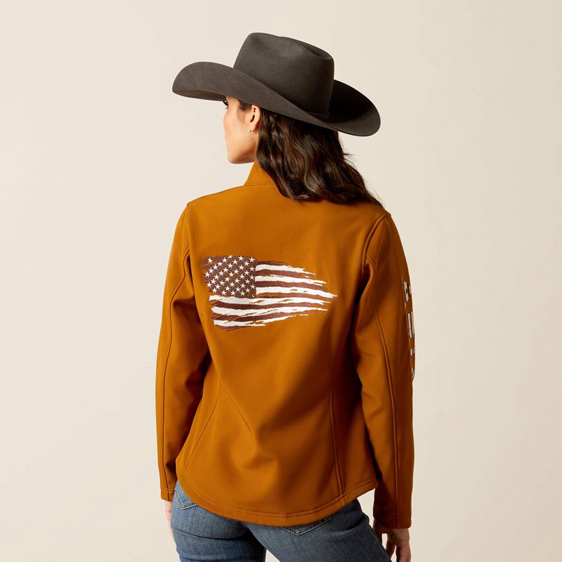 Chestnut Horse Ariat Team Patriot Softshell Jacket | 35NPAHKBO